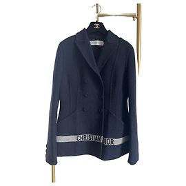 Giacca Dior Navy in Lana Doppiopetto Altro