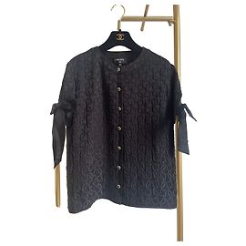 Haut Chanel 25K en soie noir Autre