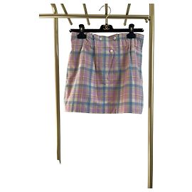 Pantaloncini Prada Plissettati Marrone Poliestere Altro