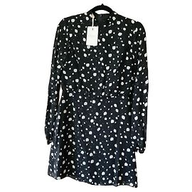 Ted Baker Black & White Polka Dot Dress Black White