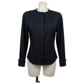 Gianni Versace Wolljacke Dunkelblau Dunkelblau