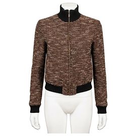Autre Marque MAX&Co. Braune Wollmisch-Jacke Braun