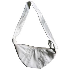 Sac à épaule Lemaire en cuir blanc Blanc