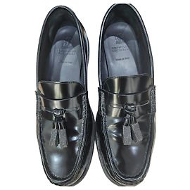 Brunello Cucinelli Mocassins en cuir verni noir à pompons Noir