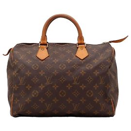 Bolsa de mão Louis Vuitton Speedy 30 Monogram Canvas Marrom Monograma