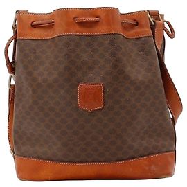 Céline Celine Borsa a Secchiello Monogram Canvas Marrone Marrone