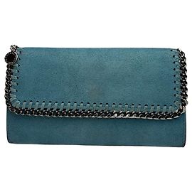 Stella Mc Cartney Borsa a tracolla Vintage Stella McCartney Falabella Chain Flap c. 2010s Teal Blu