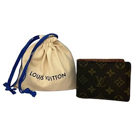 Portefeuille bifold Vintage Louis Vuitton Monogram Canvas 1995 Brown Marron