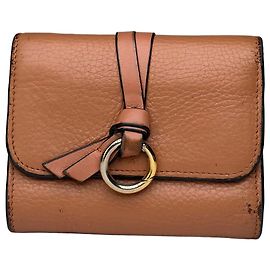 Cartera bifold Vintage Chloé de piel granulada Tan Camello