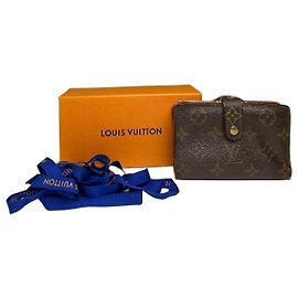Portefeuille bifold Vintage Louis Vuitton Monogram Canvas 2012 Brown Marron