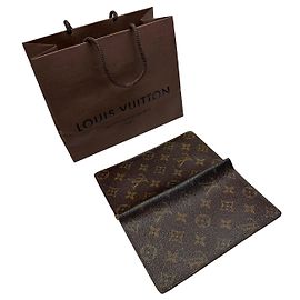 Portafoglio bifold Vintage Louis Vuitton Monogram Canvas Brown Marrone