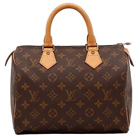 Louis Vuitton Speedy 25 Monogram Canvas Handtasche Braun Monogramm