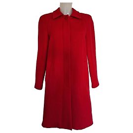 Paul & Joe Red Wool Coat Red