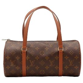 Louis Vuitton Papillon Monogram Canvas Barrel Bag Brown Monogram