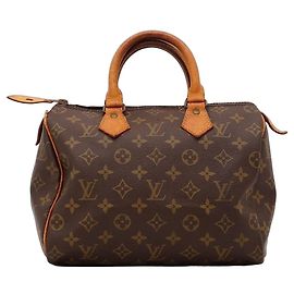 Louis Vuitton Speedy 25 Monogram Canvas Castaño Monograma