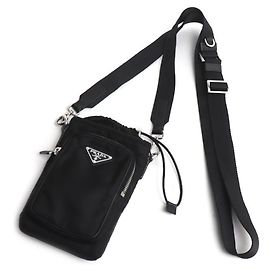 Prada Bolsa de Ombro para Smartphone em Tessuto Re-Nylon Preto