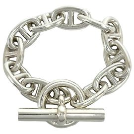 Hermès Hermes Vintage Chaine d'Ancre TGM Silver Armband Silber