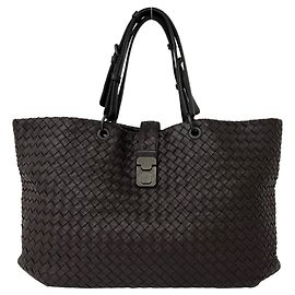 Sac cabas Bottega Veneta en cuir Intrecciato Marron