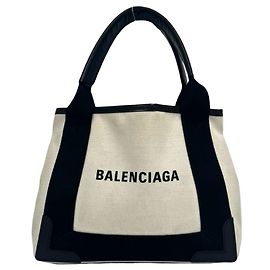 Bolsa Balenciaga Cabas XS Logo Navy Preto Cru