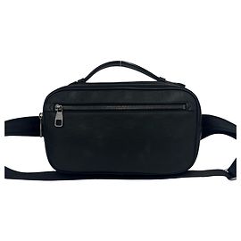Louis Vuitton Ambrelle Damier Infini Leather Shoulder Bag Black