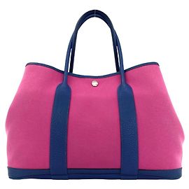 Hermès Sac à main Hermes Garden Party PM Rose Bleu
