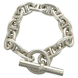 Hermès Hermes Chaine d'Ancre TGM Charm Bracelet Silvery