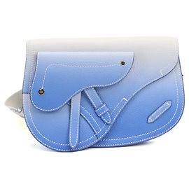 Sac bandoulière Christian Dior Saddle Blue Bleu