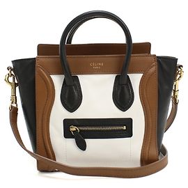 Céline Borsa a mano Celine in pelle marrone Marrone