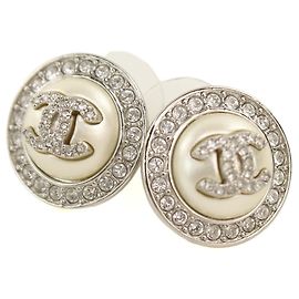Brincos de pino Chanel Silver Prata