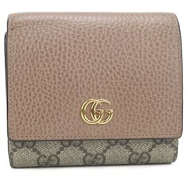 Gucci Bi-fold Wallet in Beige Beige