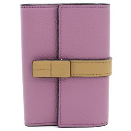 Portefeuille tri-fold Loewe en Purple Violet