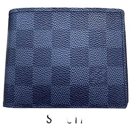 Louis Vuitton Multiple Wallet in Damier Graphite Canvas Black