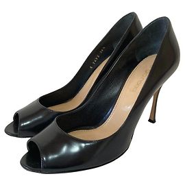 Autre Marque Sergio Rossi Open Toe Pumps Black