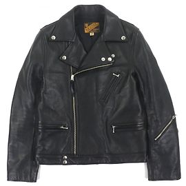 Autre Marque Chaqueta Y'2 LEATHER de cuero de vaca aceitado Double Steer Negro