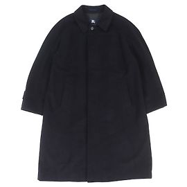 Burberry London Cashmere Wool Coat Blue Navy blue