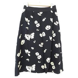 Autre Marque Gonna in crepe floreale A.P.C. Nero