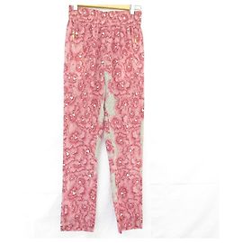 Autre Marque Pantalones de seda Miriam Ocariz Rosa