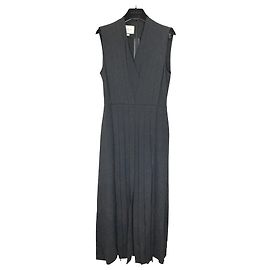 Vestido sem mangas Gucci decote em V com strass em rayon Preto