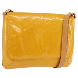 LOUIS VUITTON Monogram Vernis Thompson Street Bag Jaune M91123 LV Outro
