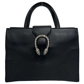 Gucci Dionysus Handtasche aus schwarzem Kalbsleder Schwarz