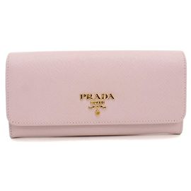Cartera larga Prada plegable en rosa Rosa