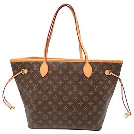 Sac cabas Louis Vuitton Neverfull MM Marron