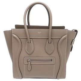 Céline Borsa a mano Celine Luggage Micro da donna Marrone
