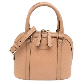 Borsa a tracolla Gucci Microguccissima Beige
