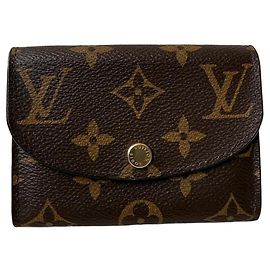 Portamonete Louis Vuitton Monogram Rosalie Marrone
