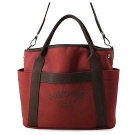 Hermès Hermes Sac de Pansage Groom Handbag Rouge Chocolat