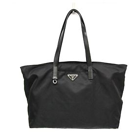 Borsa a spalla e tote Prada TESSUTO Nylon Nero