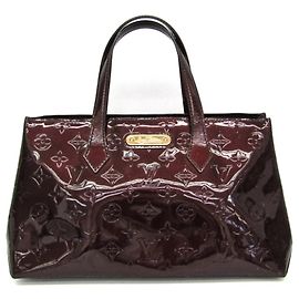 Sac à main Louis Vuitton Monogram Vernis Wilshire PM Bordeaux