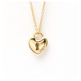 Autre Marque Collana Tiffany Heart Lock Key in oro rosa D'oro