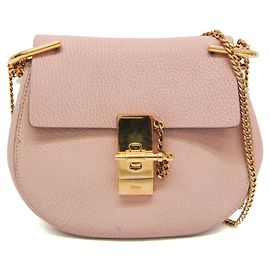Chloé Drew Women's Leather Shoulder Bag Pink